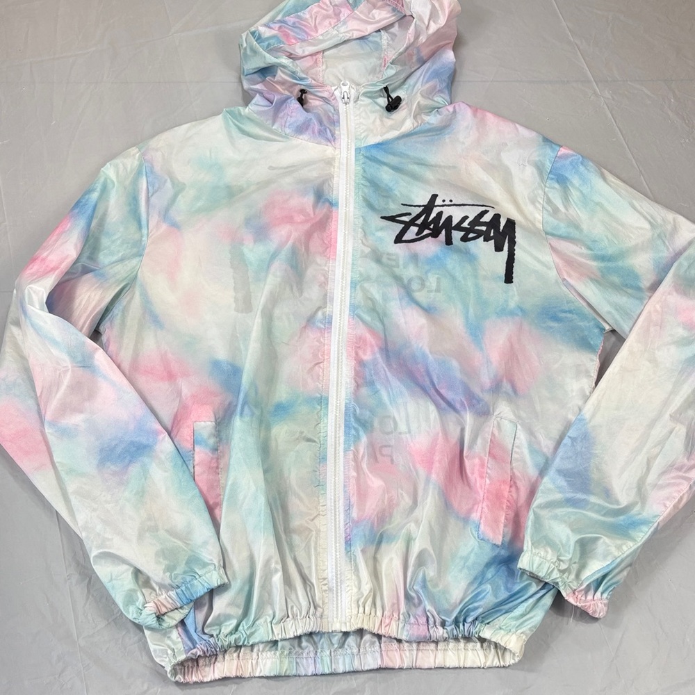 STUSSY COTTON CANDY LIGHTWEIGHT ZIP UP JACKET